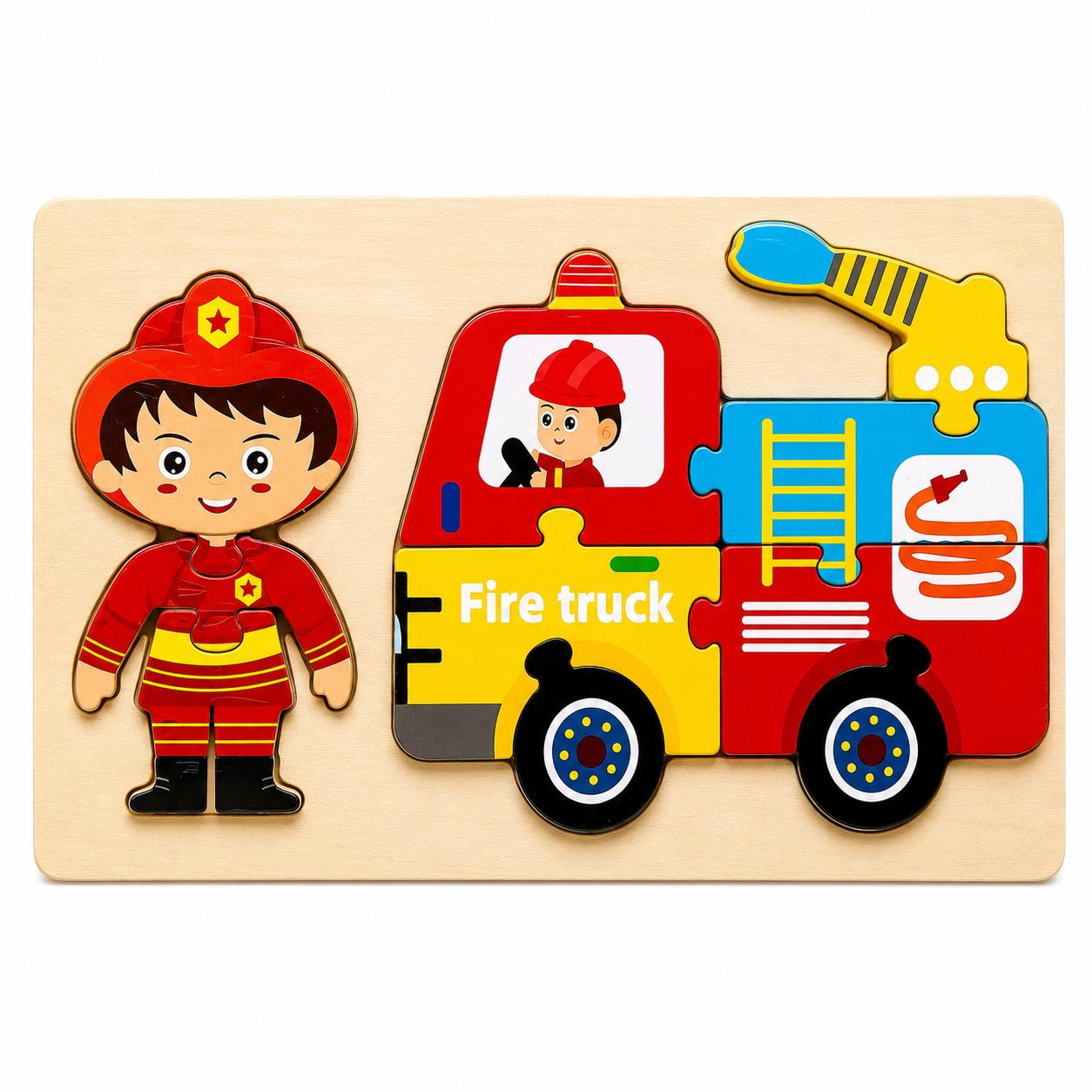 Wooden Vehicle Jigsaw Puzzle Board