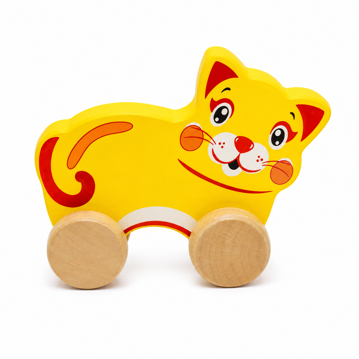 Wooden Push-Along Animal Toy