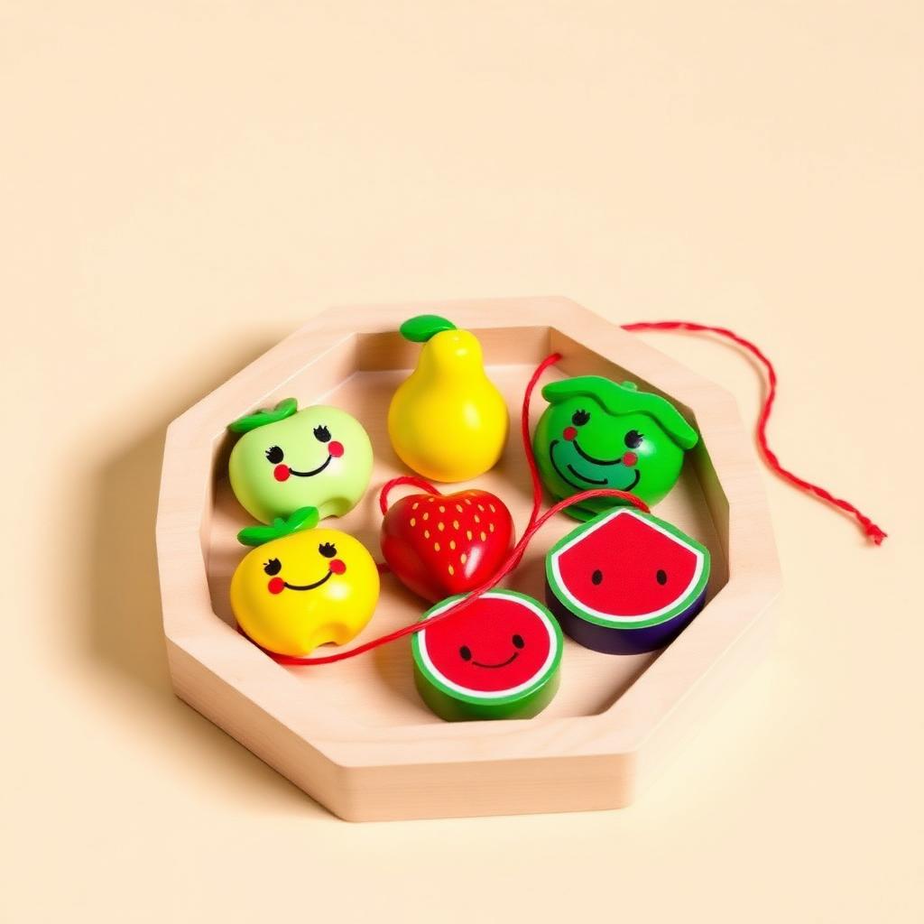 Smiley Fruit Lacing Set