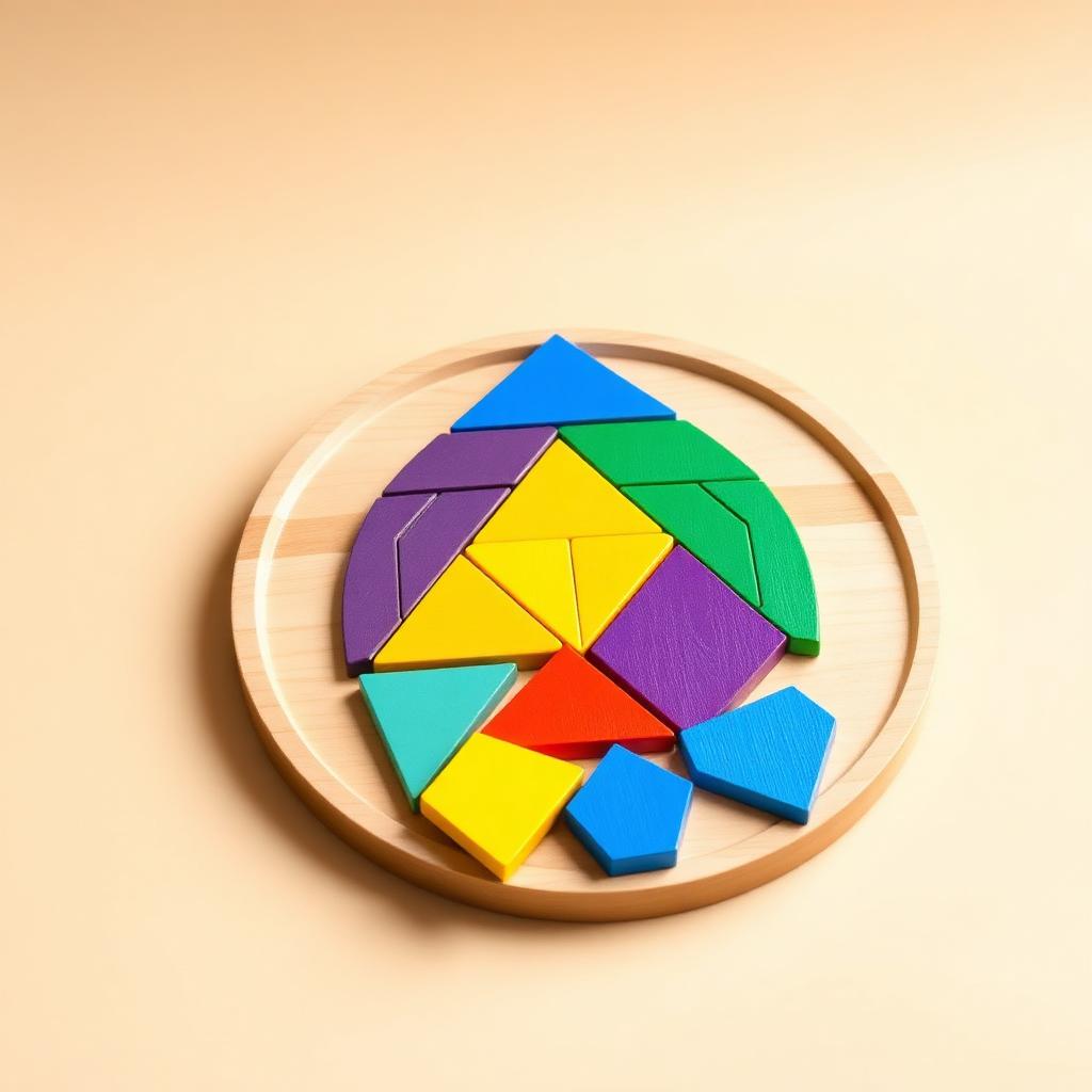 Rainbow Tangram Blocks